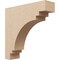 Ekena Millwork 5"W x 20"D x 20"H Thin Pescadero Rough Cedar Woodgrain TimberThane Corbel, Primed Tan CORUR05X20X20PECRCPR - alternate 1